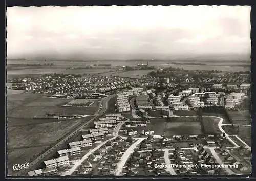 AK Brake /Unterweser, Teilansicht vom Flugzeug aus