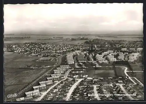 AK Brake /Unterweser, Wohngegend vom Flugzeug aus