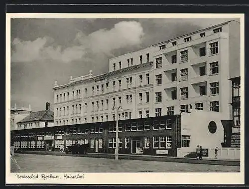 AK Borkum, Blick auf Hotel Kaiserhof
