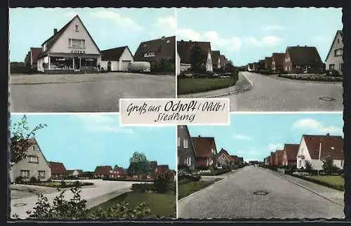 AK Ocholt i. Oldb., Siedlung mit Edeka-Geschäft