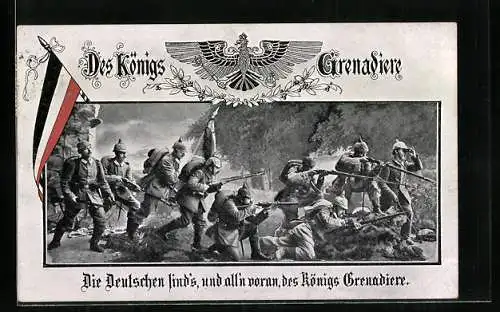 AK Des Königs Grenadiere, Infanterie-Einheit