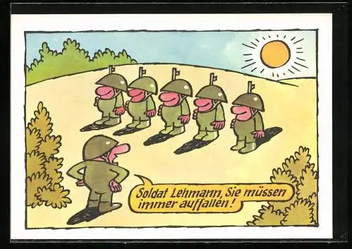 AK Soldat Lehmann..., Soldaten der NVA und ihr Vorgesetzter