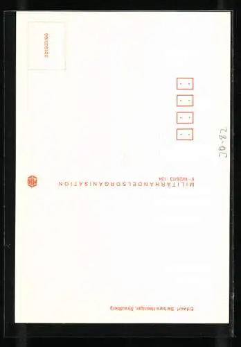 AK Fallschirmjäger der NVA mit Vögeln in der Luft