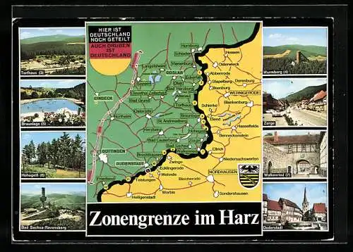 AK Zonengrenzen im Harz, Braunlage, Bad Sachsa-Ravensburg, Duderstadt