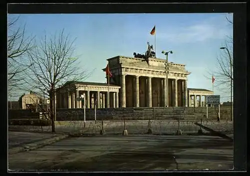 AK Berlin, Brandenburger Tor nach dem 13. August 1961