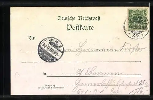 Lithographie Berlin, Ausstellung Transvaal, Goldgräber-Quartier, Lager und Schänke