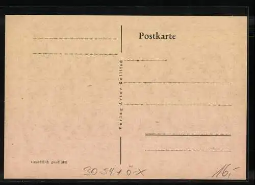 Künstler-AK Kärtner Volksabstimmung 10. Okt. 1920, Originalholzschnitt von Switbert Lobiller