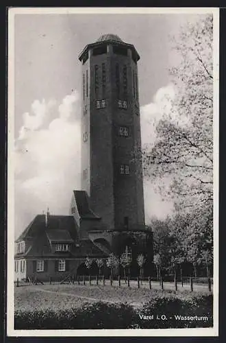 AK Varel / Oldenburg, Partie am Wasserturm