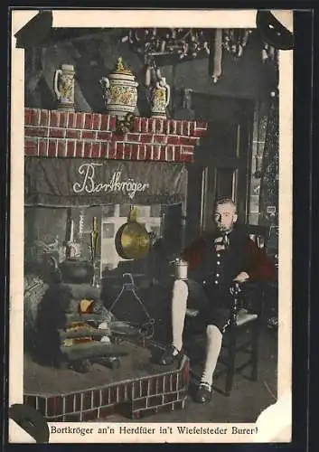 AK Wiefelstede, Wiefelsteder Burenhus to`n Bortkröger, Restaurant von Louis Franz