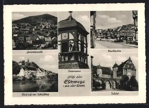 AK Eschwege, Schulberg, Dietemann und Schloss