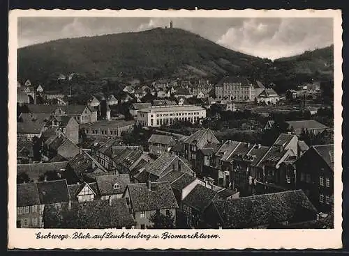 AK Eschwege, Blick auf Leuchtenberg und Bismarckturm