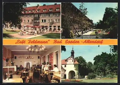 AK Bad Sooden-Allendorf, Café Feldmann, Inh. Schostak, Am Kurpark