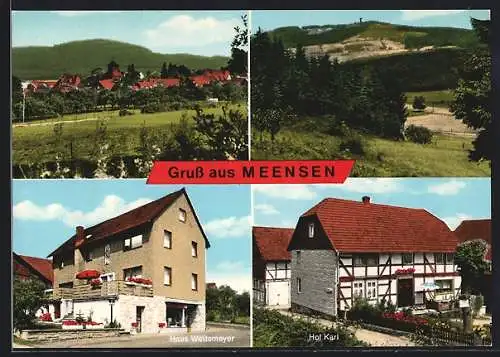 AK Meensen, Ortsansichten, Haus Weitemeyer, Hof Karl