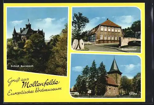 AK Mollenfelde /Friedland, Europäisches Brotmuseum und Schloss Berlepsch