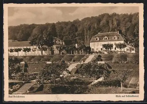 AK Bad Brückenau, Schlosshotel mit Anlagen