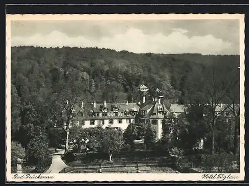 AK Bad Brückenau, Hotel Füglein mit Garten