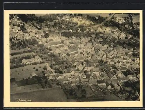 AK Untererthal, Gesamtansicht vom Flugzeug aus