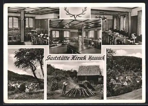 AK Nassach-Unterhütt, Gaststätte Hirsch, Fr. Wieland
