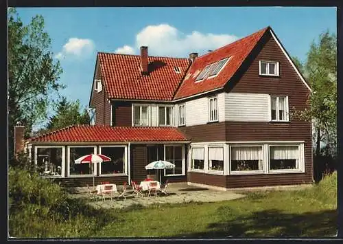 AK Hohegeiss /Hochharz, Hotel-Pension-Café Berghof, Bes. E. Köster