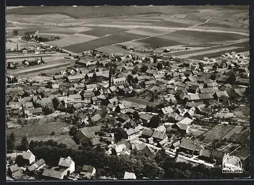 AK Rhüden am Harz, Ortsansicht vom Flugzeug aus