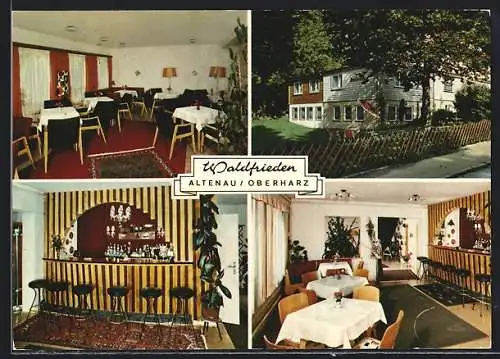 AK Altenau /Oberharz, Hotel-Pension Waldfrieden, Bes. Klaus Schönknecht