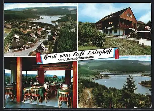 AK Schulenberg /Oberharz, Café Restaurant Krieghoff, Bes. H. Krieghoff