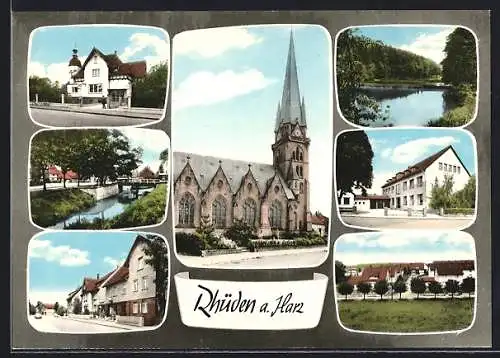 AK Rhüden a. Harz, Kirche, Siedlung und Ortspartien