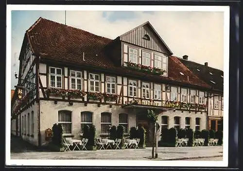 AK Seesen /Harz, Züchner Hotel-Restaurant Goldener Löwe