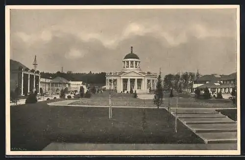 AK Bern, Schweizerische Landesausstellung 1914, Internationale Bureaux, Maschinenhalle und Automobilhalle