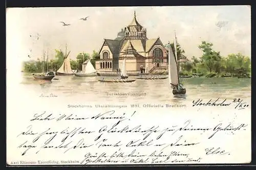 Lithographie Stockholm, Utställningen 1897, Turistpaviljongen