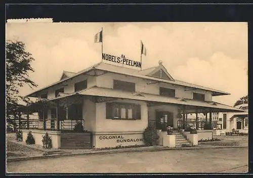 AK Antwerp, World Exhibition 1930, Colonial Bungalow Nobels-Peelman, Engineering Works St. Nicolas-Waas