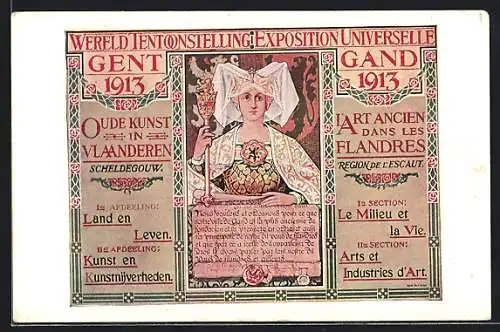 Künstler-AK Gent, Exposition Universelle 1913, L`Art Ancien dans les Flanders