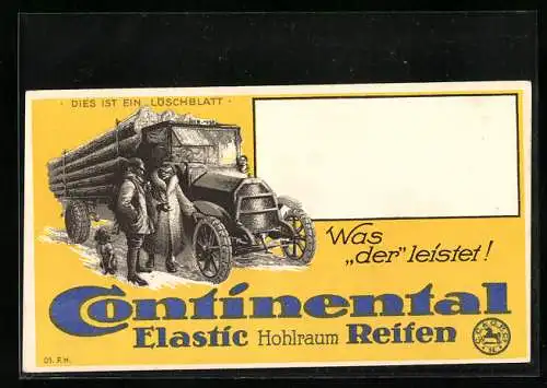 Vertreterkarte Continental Elastic Hohlraim Reifen, was der leistet