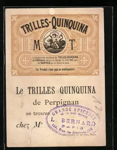 Vertreterkarte Perpignan, Trilles-Quinquina, Vin