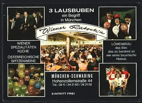 AK München-Schwabing, Gasthaus Wiener Rutsch`n, Hohenzollernstrasse 44