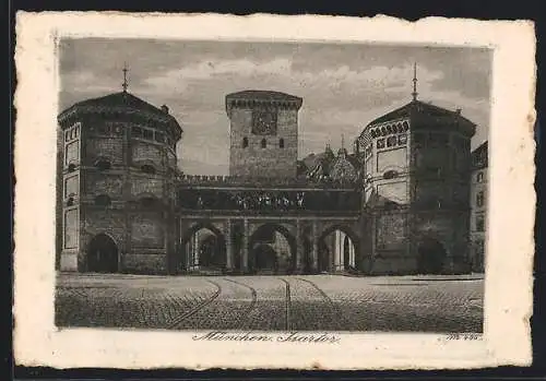 AK München, Ansicht vom Isartor