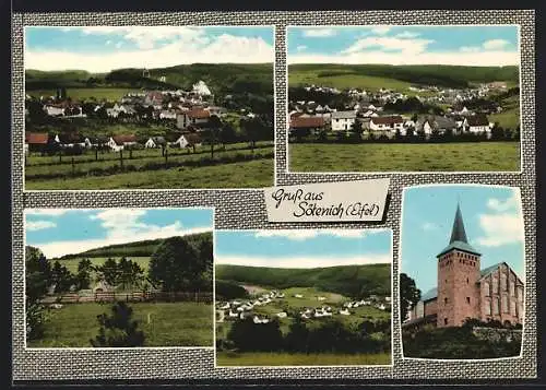 AK Sötenich /Eifel, Kirche, Ortsansichten