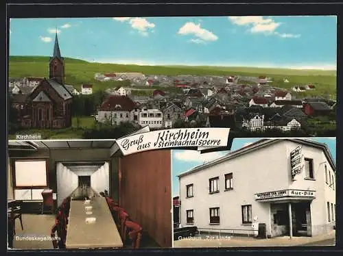 AK Kirchheim / Eifel, Gasthaus zur Linde, Ortsansicht