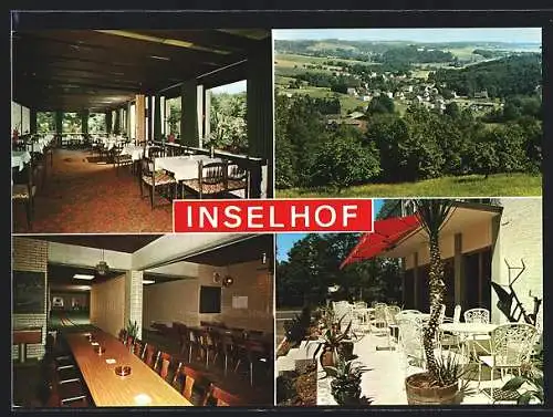 AK Much-Alefeld, Hotel-Restaurant Inselhof, Ortsansicht