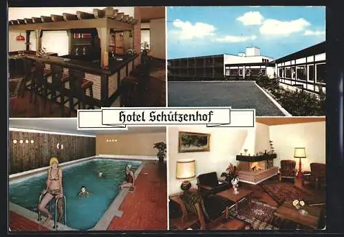 AK Eitorf - Alzenbach, Hotel Schützenhof Eitorf, Schwimmbad