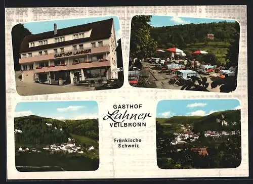 AK Veilbronn /Fränkische Schweiz, Gasthof Lahner, Ortsansicht
