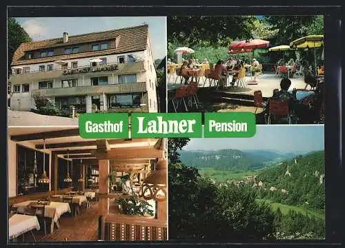 AK Heiligenstadt / Oberfr., Gasthof-Pension Lahner, Ortspanorama