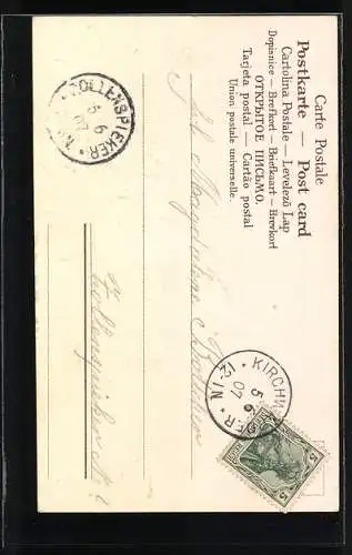 AK Taubenmutter vor ihrem Nest