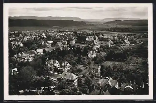 AK Rottweil a. N., Ortsansicht mit Villen