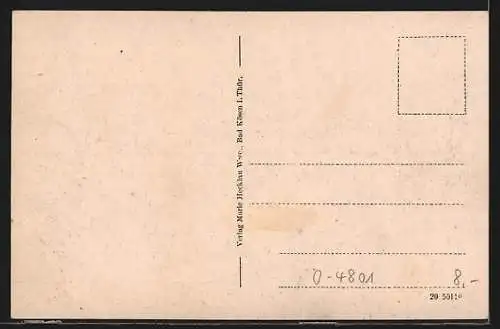 AK Schulpforta, Teilansicht mit Bäumen