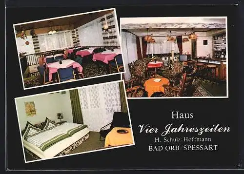 AK Bad Orb /Spessart, Haus Vier Jahreszeiten, Bes. H. Schulz-Hoffmann, Würzburger Strasse 17