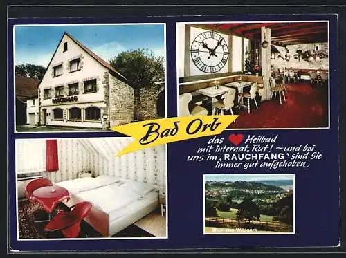 AK Bad Orb, Speisehaus-Pension Rauchfang, Gutenbergstrasse 15