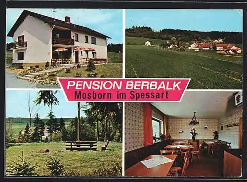 AK Mosborn im Spessart, Pension Berbalk, Ortsansicht