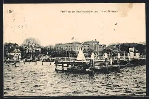 AK Kiel, Partie bei der Reventlowbrücke und Marine-Akademie