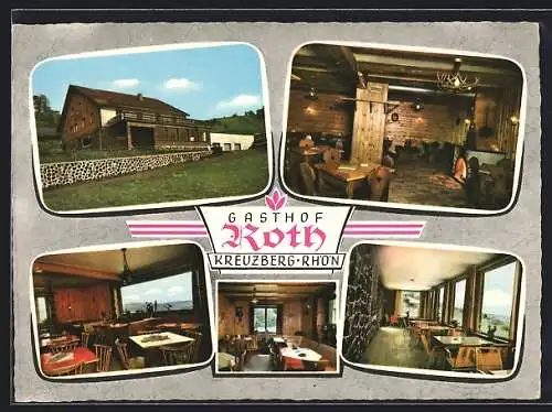 AK Bischofsheim / Rhön, Gasthof Roth, versch. Ansichten